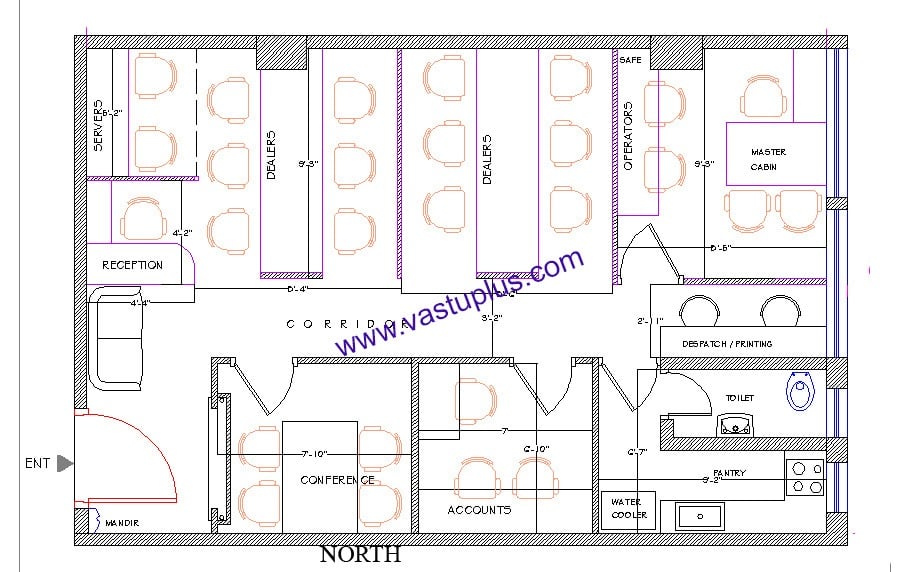  Vastu  Plan  Layout for Office Flat Apartment Home  House 